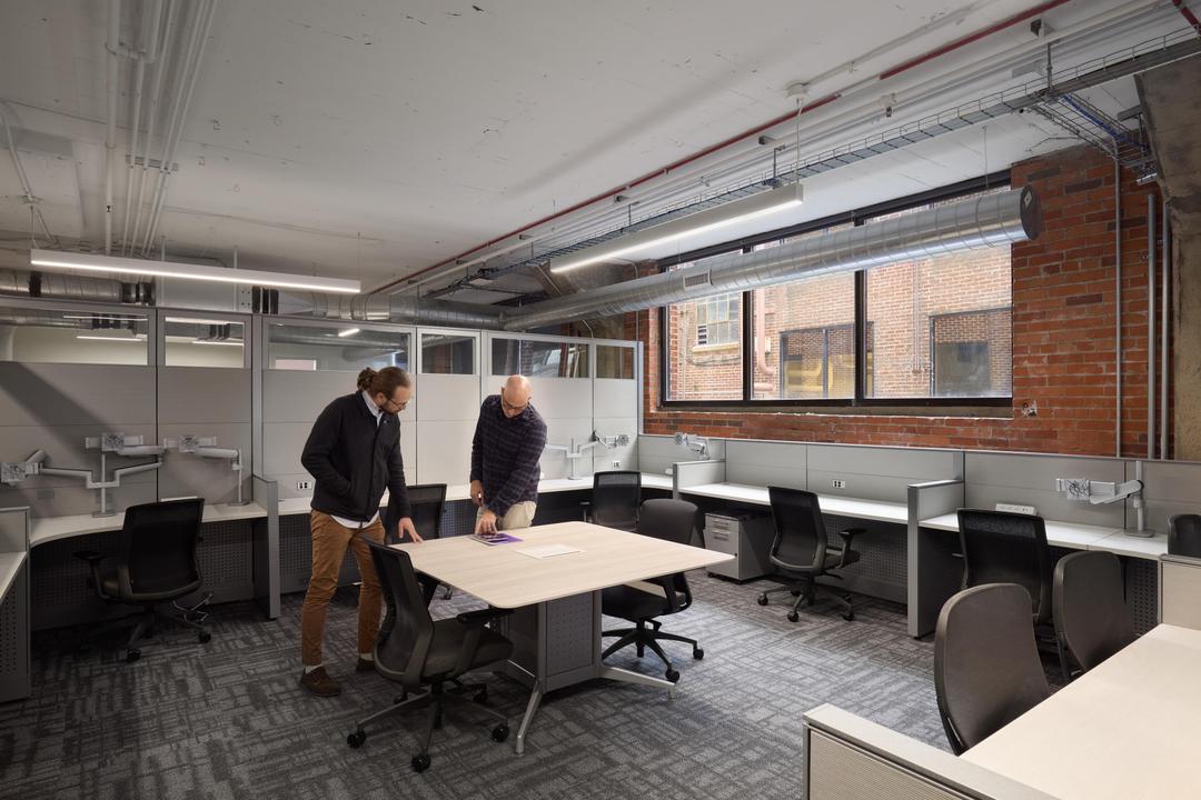 two men at a desk